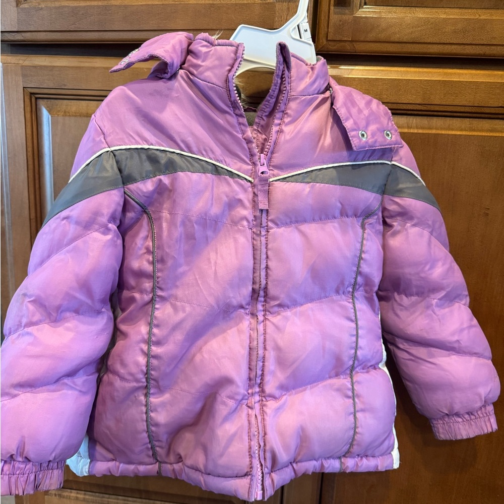 Girls fleece lined jacket, size 5/6